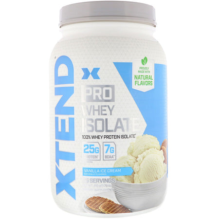 Xtend Pro Whey Isolate, Vanilla Ice Cream, 1.78 lb (810 g)