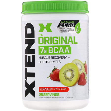 Xtend The Original 7G BCAA, Natural Zero, Strawberry Kiwi Splash, 13 oz (367.5 g) - 25 Servings