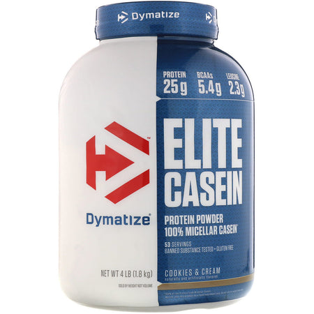 Dymatize - ELITE CASEIN, Cookies & Cream - 4 Lb (1.8 Kg)