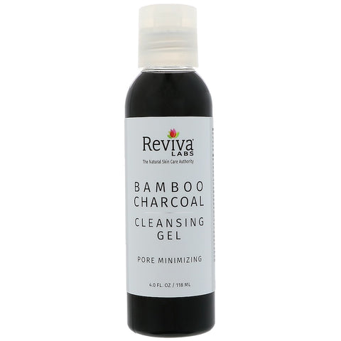 Reviva Labs - Bamboo Charcoal Pore Minimizing Cleansing Gel  - 4 fl oz (118 ml)