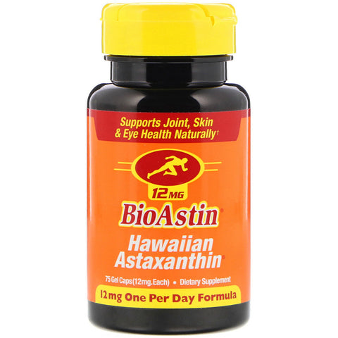 Nutrex Hawaii - BioAstin, Hawaiian Astaxanthin, 12 mg, 75 Gel Caps