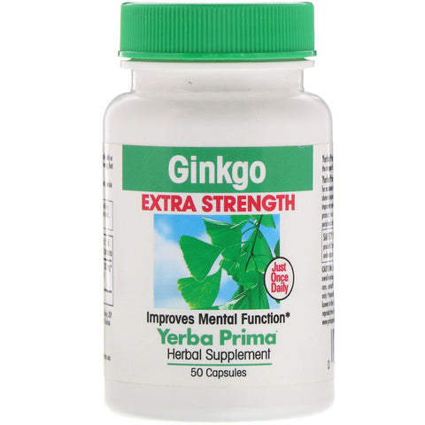 Yerba Prima - Ginkgo Extra Strength - 50 Capsules