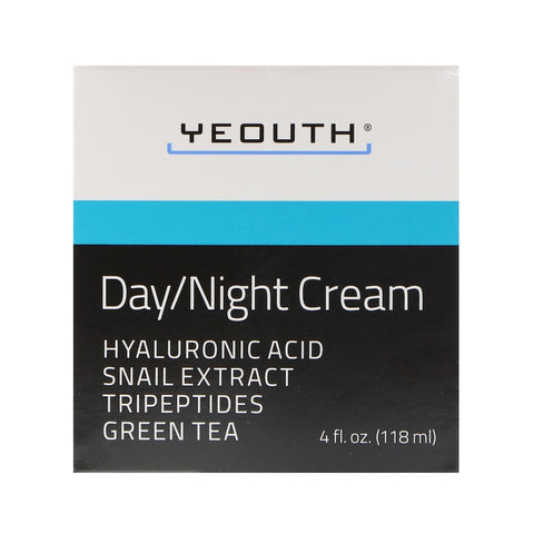 Yeouth - Day / Night Cream With Hyaluronic Acid, Snail Extract, Tripeptides, 4oz