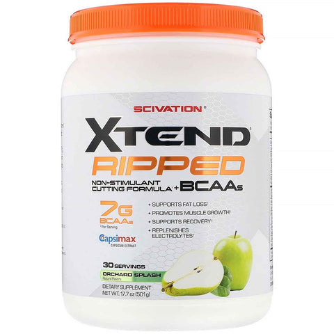Xtend Ripped BCAAs, Orchard Splash, 17.7 oz (501 g) - 30 Servings