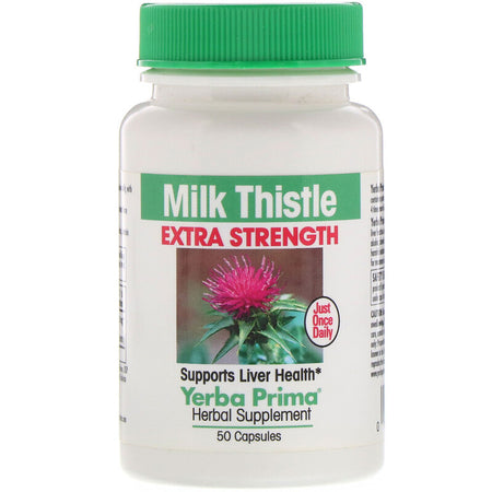 Yerba Prima - Milk Thistle Extra Strength - 50 Capsules