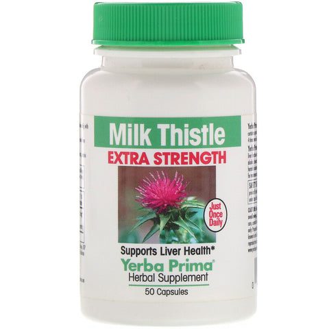 Yerba Prima - Milk Thistle Extra Strength - 50 Capsules