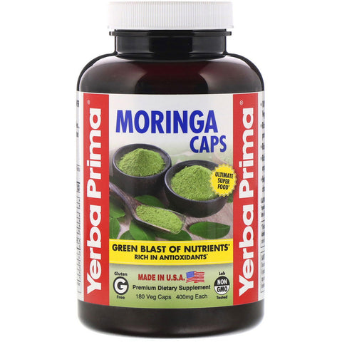 Yerba Prima - Moringa Veg Caps - 180 Capsules