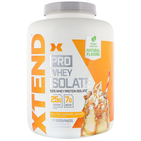 Xtend Pro Whey Isolate, Salted Caramel Shake, 5 lb (2.27 kg)
