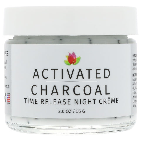 Reviva Labs - Activated Charcoal Time Release Night Crème  - 2.0 Oz (55g)