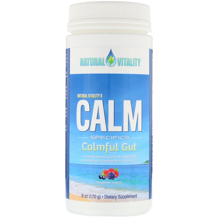 Natural Vitality - Calm Specifics, Calmful Gut, Wildberry Flavor, 6 oz (170 g)