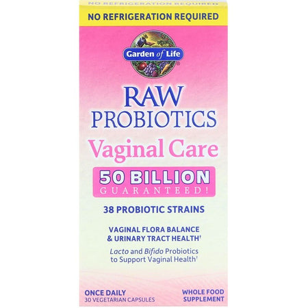 Garden Of Life - Raw Probiotics Vaginal Care, 30 Vegetarian Capsules