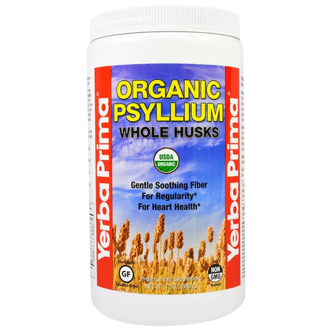 Yerba Prima - Psyllium Whole Husks - 12 Oz Whole Husks