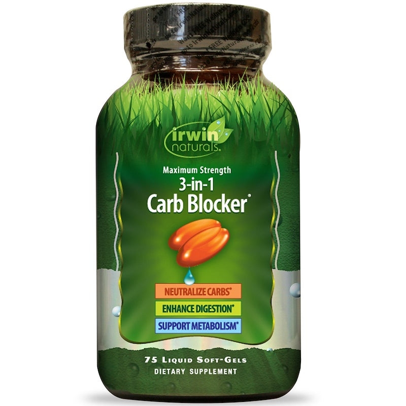 Irwin Naturals - Maximum Strength 3-in-1 Carb Blocker - 75 Softgels