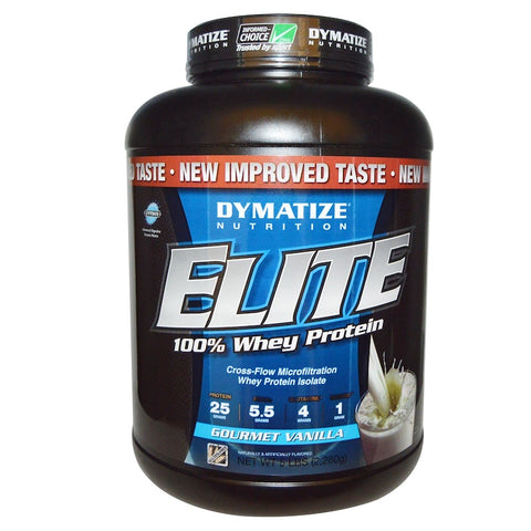 Dymatize - ELITE 100% WHEY, Gourmet Vanilla - 5 Lb (2.3 Kg)