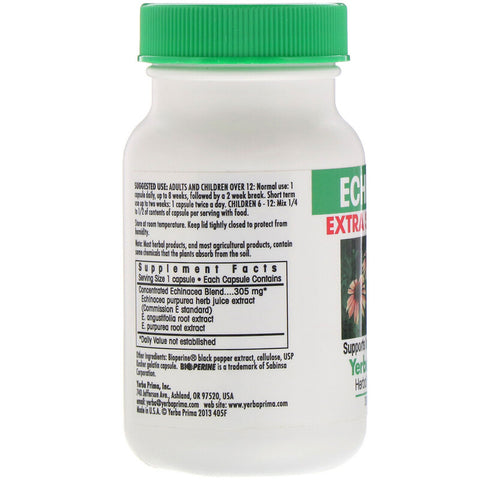 Yerba Prima - Echinace Extra Strength, 30 Capsules