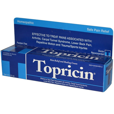 Topricin Tube - Pain Relief and Healing Cream, 2.0 oz
