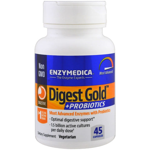 ENZYMEDICA - Digest Gold + Probiotics - 45 Capsules