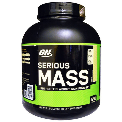 Optimum Nutrition - Serious Mass Weight Gainer Protein Cookies & Cream - 6 Lb