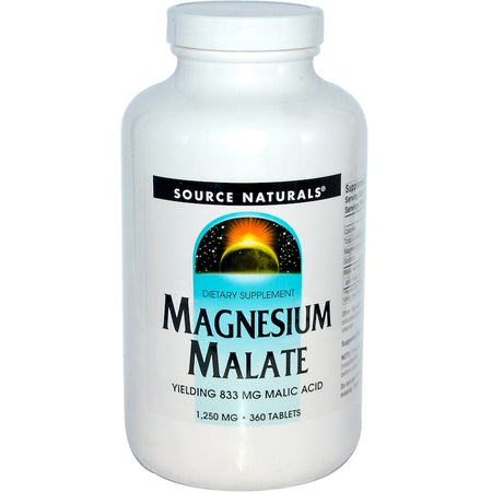 Source Naturals - Magnesium Malate 1250 Mg - 360 Tablet
