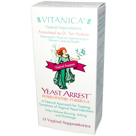 Vitanica - Yeast Arrest, Vaginal Support, 14 Vaginal Suppositories