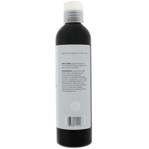 Reviva Labs - Coconut Charcoal & White Lava Rock Body Wash - 8 fl oz (236 ml)