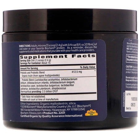 BioChem - Probiotic 9 Enhancer with Prebiotic, 1.26 oz (36 g) - Powder