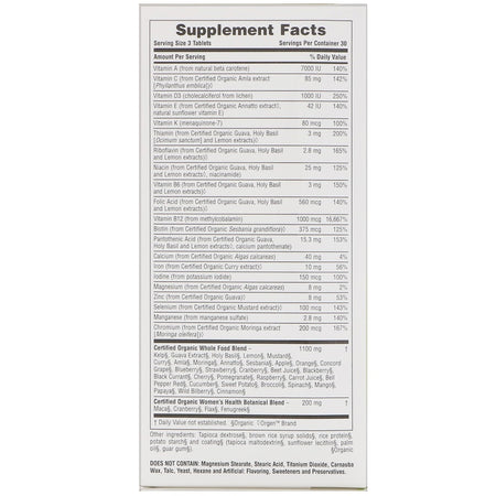 Natures Plus - SOURCE OF LIFE WOMEN'S MULTI 120 Tablets