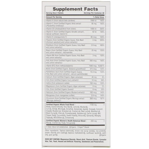 Natures Plus - SOURCE OF LIFE WOMEN'S MULTI 120 Tablets