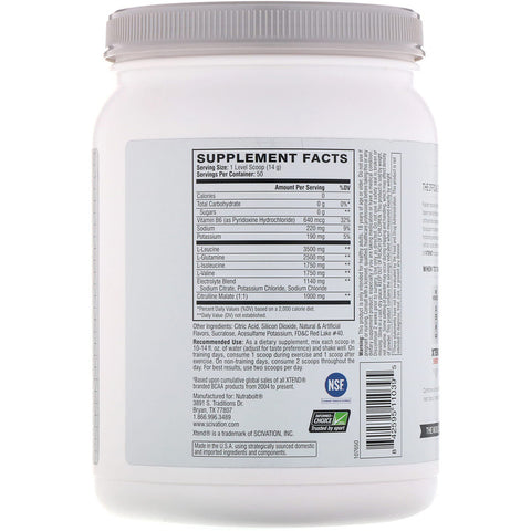 Xtend The Original, Strawberry Kiwi Splash, 1.5 lb (700 g) - 50 Servings
