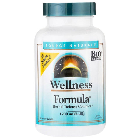 Source Naturals - Wellness Formula® - Herbal Defense Complex, 120 Capsules