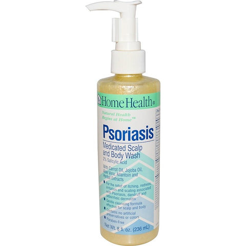 Home Health (Solgar) - Psoriasis  Medicated  Scalp & Body Wash - 8 Oz