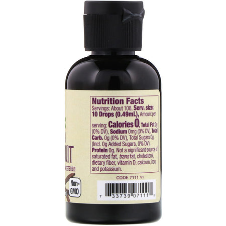 Now Foods - Real Food, Organic Monk Fruit, Liquid Sweetener, Vanilla, 1.8 fl oz (53 ml)