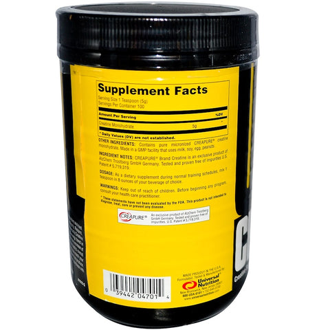 Universal Nutrition, Creatine, 500 g