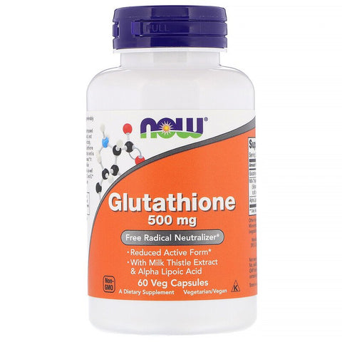 Now Foods - Glutathione, 500 mg, 60 Veg Capsules