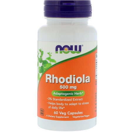 Now Foods - RHODIOLA 500 mg EXTRACT 3%  - 60 Veg Capsules