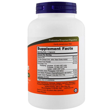 Now Foods - SUPER ENZYME - 180 Capsules