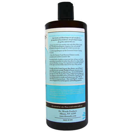 Dr Woods - Castile Soap Liquid Baby Mild With Shea Butter - 32 Ounce