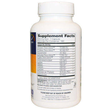 ENZYMEDICA - Digest - 180 Capsules