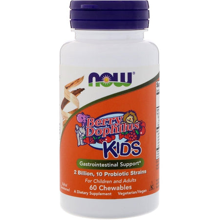 Now Foods - Berry Dophilus, Kids, 2 Billion, 60 Chewables