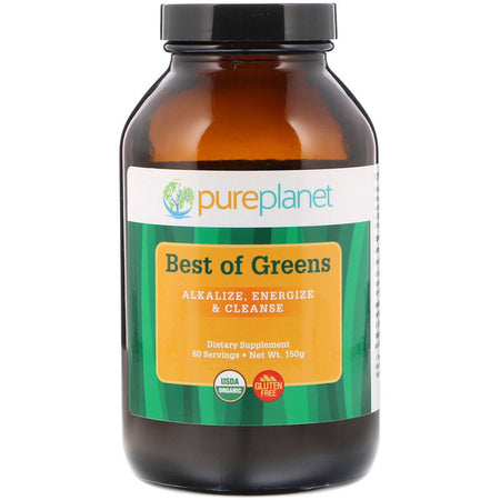 Pure Planet - Organic Best of Greens, 150 g - 60 Servings