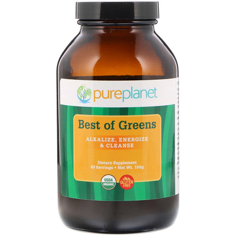 Pure Planet - Organic Best of Greens, 150 g - 60 Servings