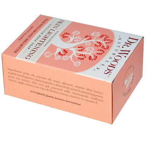 Dr Woods - Bar Soap Skin Lightening Rose - 5.25 Ounce