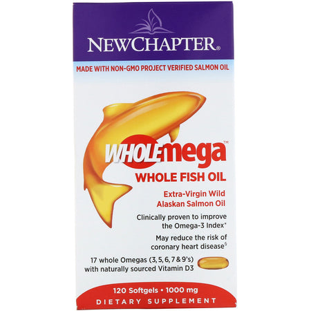New Chapter - Wholemega™Whole Fish Oil - 120 Softgels