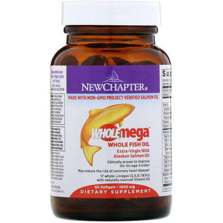 New Chapter - Wholemega™Whole Fish Oil - 60 Softgels