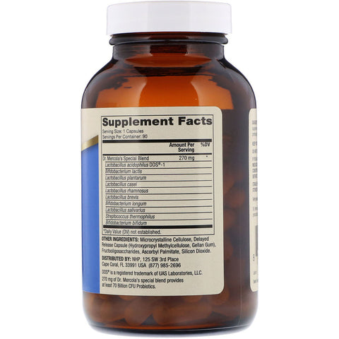 Dr Mercola - Complete Probiotics 3 Month Supply - 90 Capsules