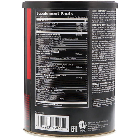 Universal Nutrition, Animal Stak, Testosterone Optimizers, 21 Packs