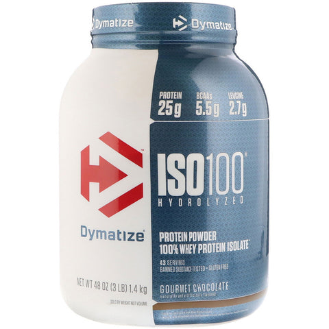 Dymatize - ISO100, Gourmet Chocolate - 3 Lb (1.4 Kg)