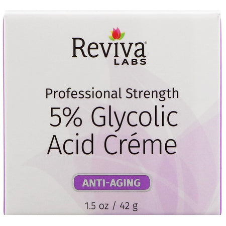 Reviva Labs - 5% Glycolic Acid Crème, Anti Aging, 1.5 oz (42 g)