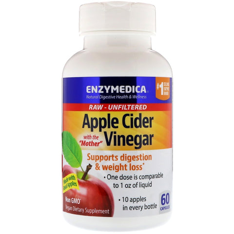 ENZYMEDICA - Apple Cider Vinegar - 60 Capsules