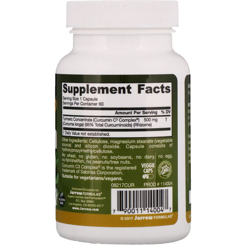 Jarrow - Curcumin 95 500 Mg - 60 Capsules